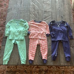 Three Pact pajamas 18M great condition